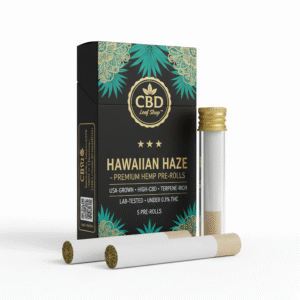 Hawaiian Haze CBD Pre-Rolls – Premium USA-Grown Hemp | Tropical • Smooth • High-CBD