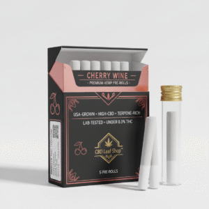 Cherry Wine CBD Pre-Rolls – Premium USA-Grown Hemp | Sweet • Smooth • High-CBD