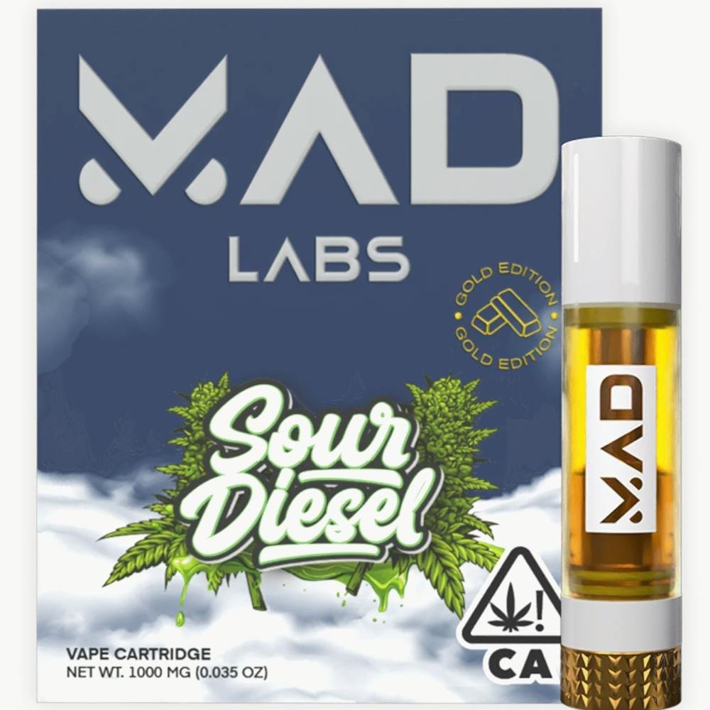 Mad Labs - Sour Diesel - Vape Cartridge 1G - Image 2