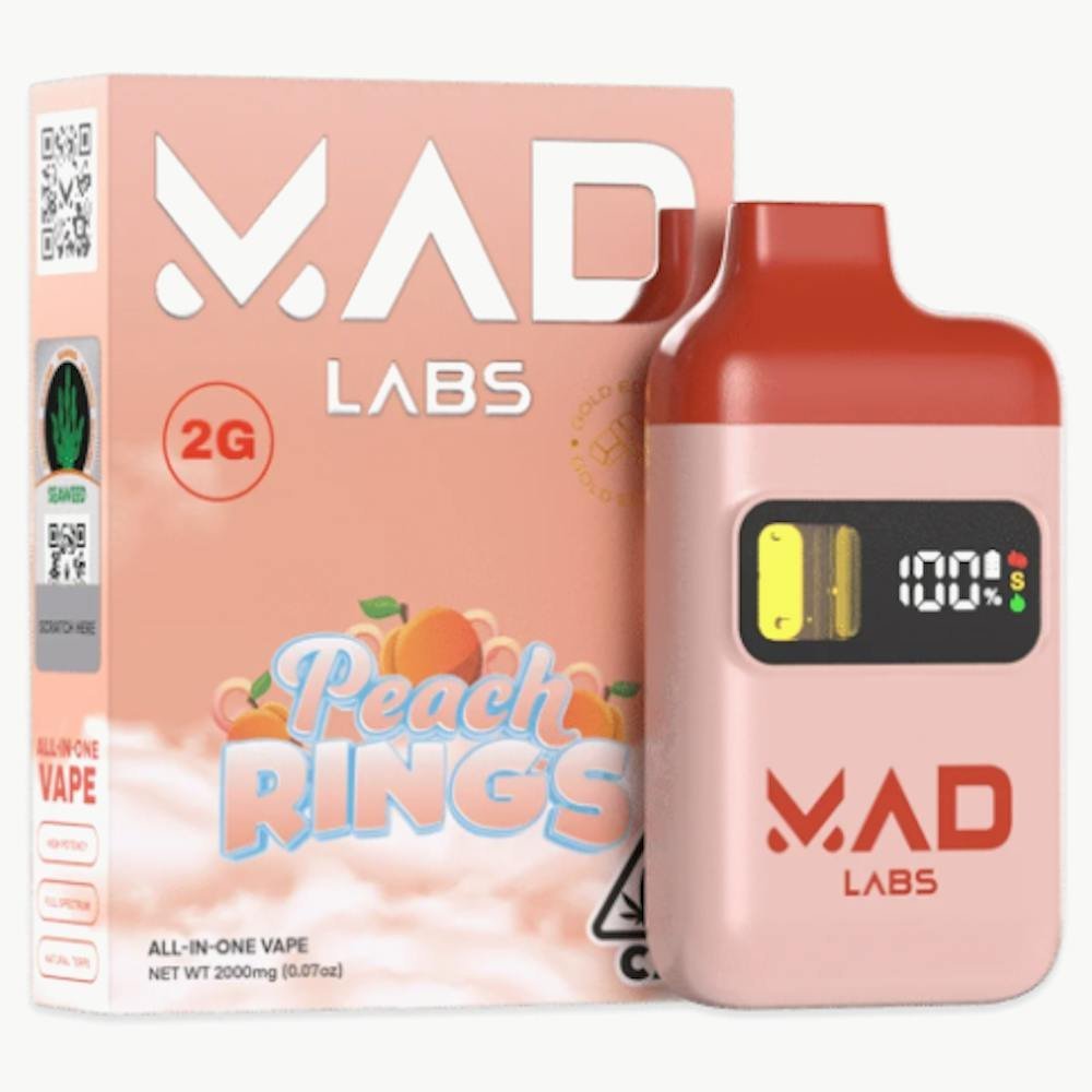 Mad Labs | Peach Rings | Disposable | 2g