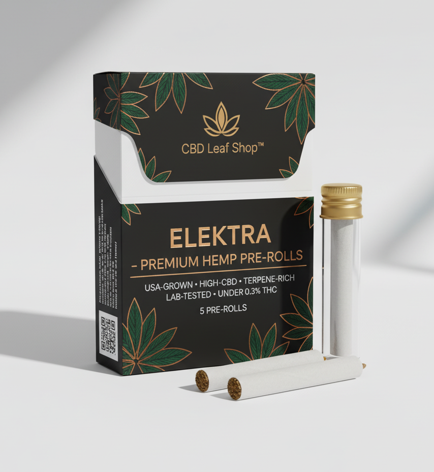 Elektra CBD Pre-Rolls – Premium USA-Grown Hemp | High-CBD • Earthy • Terpene-Rich