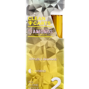 APPLES & BANANAS 2G Clean Carts LIQUID DIAMONDS + LIVE RESIN