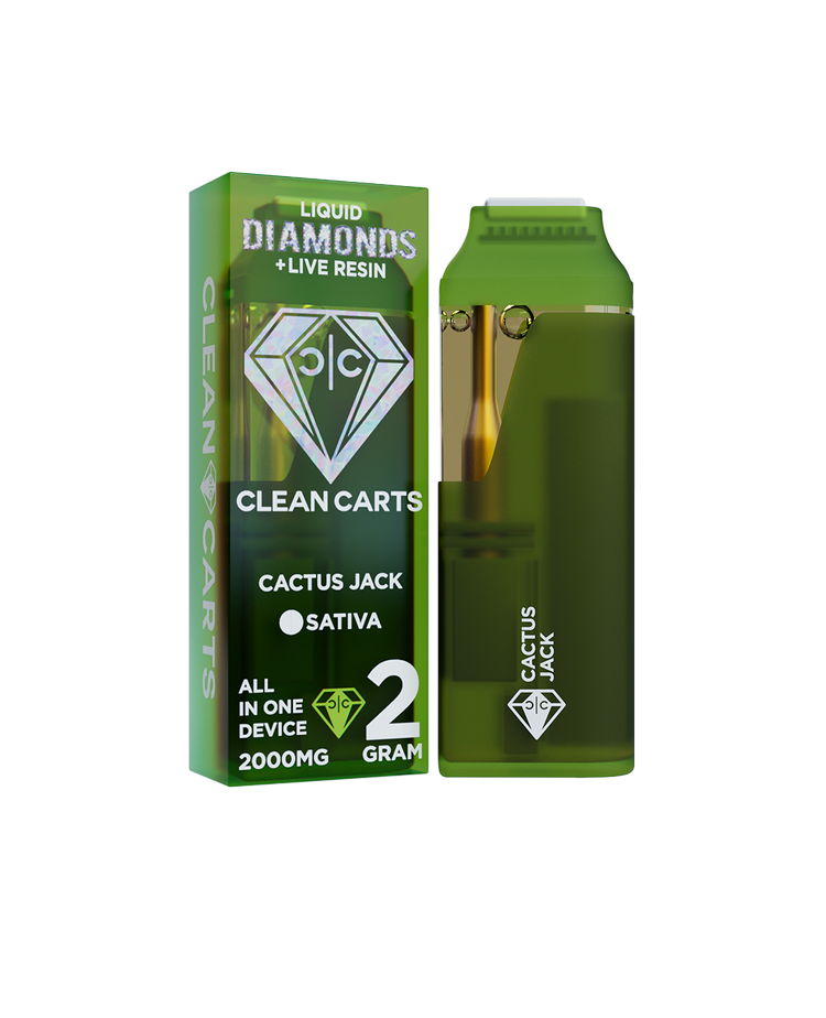 Cactus Jack 2g Clean Carts – Premium THC Vape Cartridge