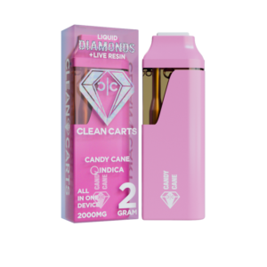 CANDY CANE 2G Clean Carts LIQUID DIAMONDS + LIVE RESIN
