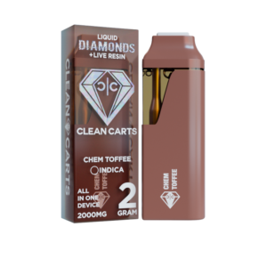 CHEM TOFFEE 2G Clean Carts LIQUID DIAMONDS + LIVE RESIN
