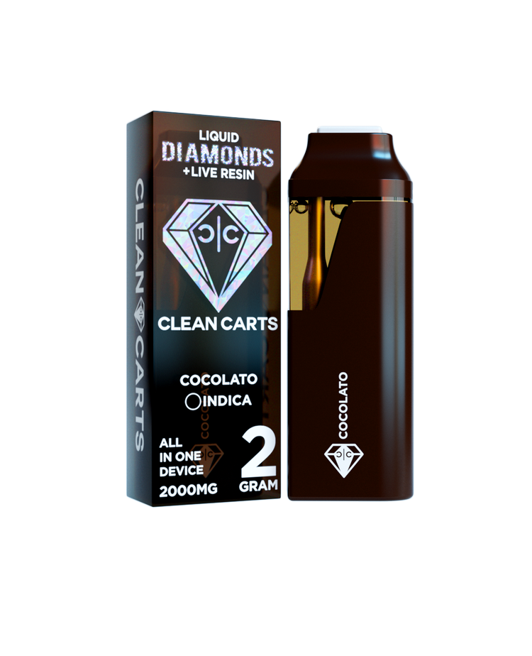 Cocolato 2G Clean Carts – Liquid Diamonds + Live Resin All-in-One Vape Cartridge