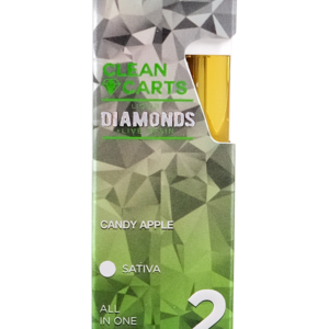 CANDY APPLE 2G Clean Carts LIQUID DIAMONDS + LIVE RESIN