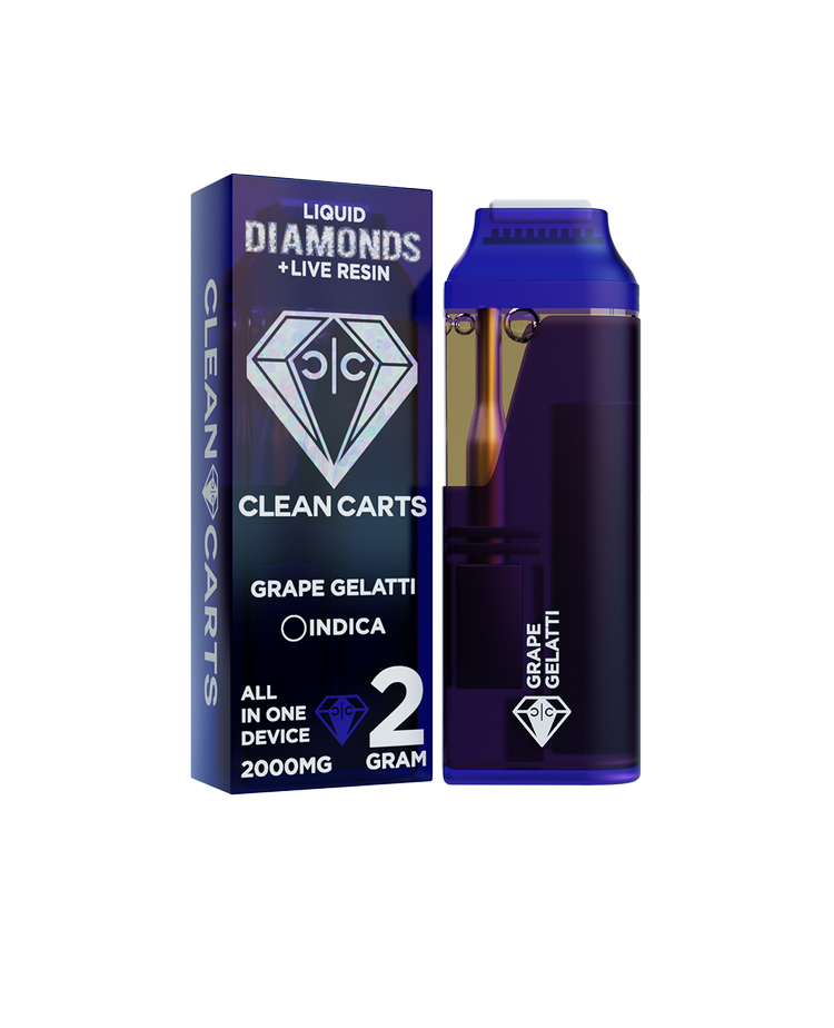 Grape Gelatti Clean Carts – Premium THC Vape Cartridge