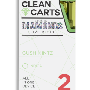 GUSH MINTZ Clean Carts 2.0G LIQUID DIAMONDS + LIVE RESIN
