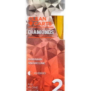 HAWAIIAN SNOWCONE 2G Clean Carts LIQUID DIAMONDS + LIVE RESIN