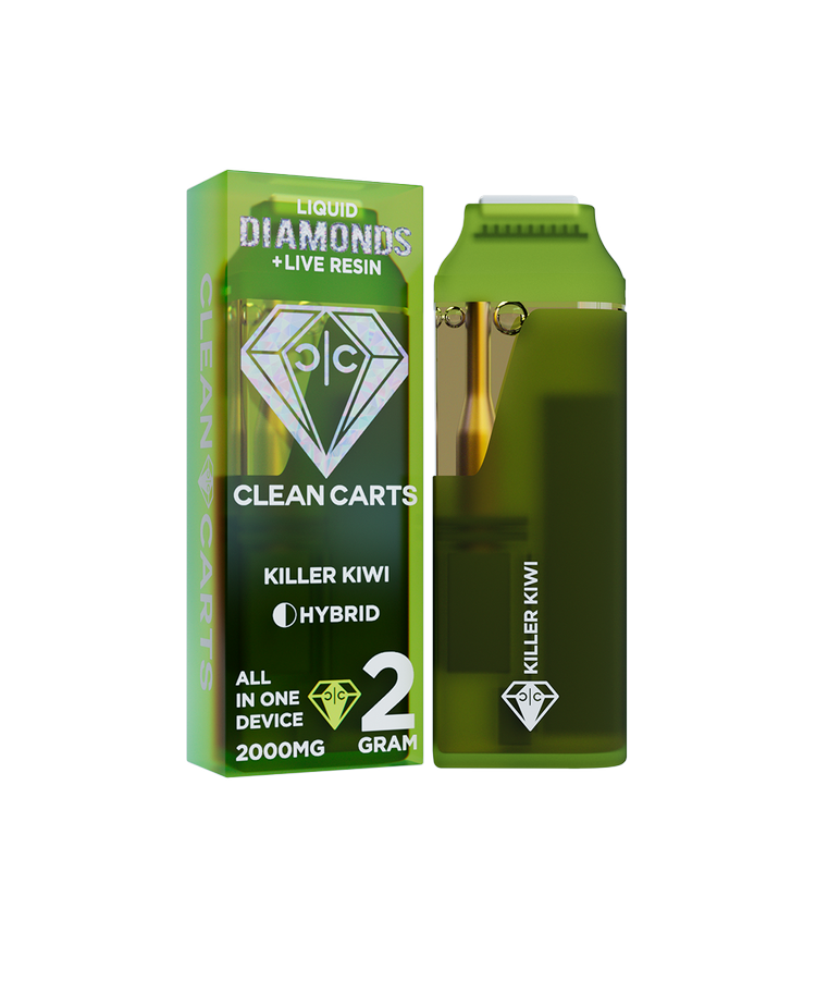 Killer Kiwi 2g Clean Carts – Premium THC Vape Cartridge