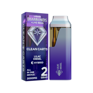 LILAC DIESEL 2G Clean Carts LIQUID DIAMONDS + LIVE RESIN