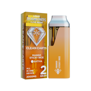 MANGO STICKY RICE 2G Clean Carts LIQUID DIAMONDS + LIVE RESIN