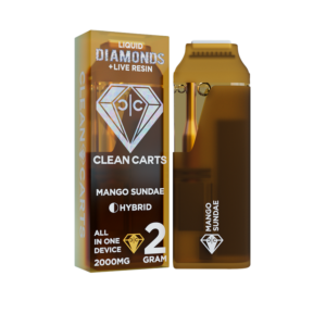 Mango Sundae 2G Clean Carts – Premium THC Vape Cartridge