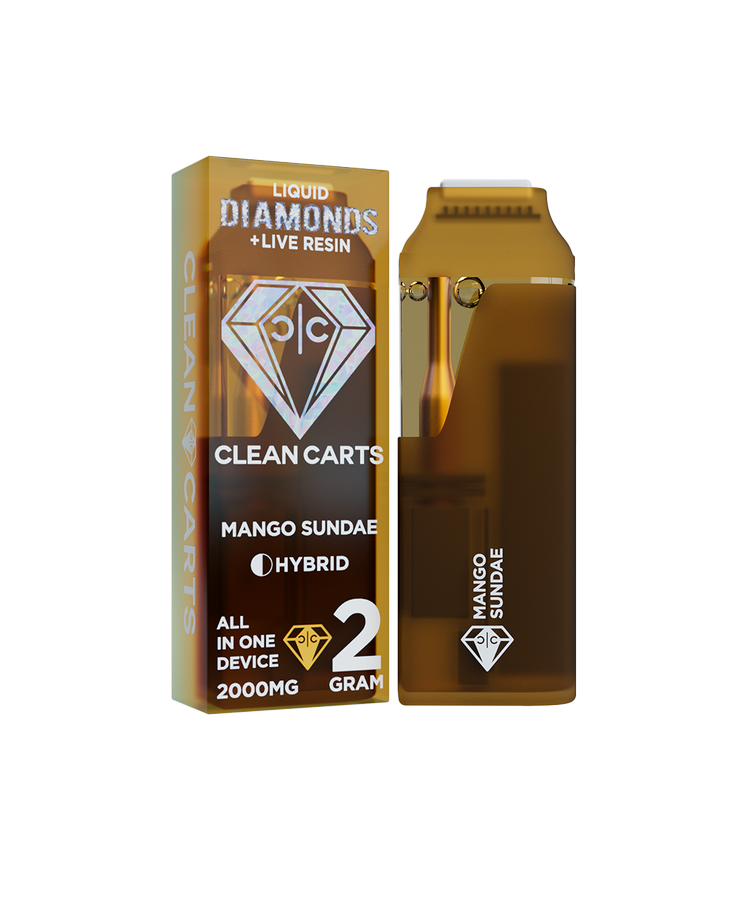 Mango Sundae 2G Clean Carts – Premium THC Vape Cartridge