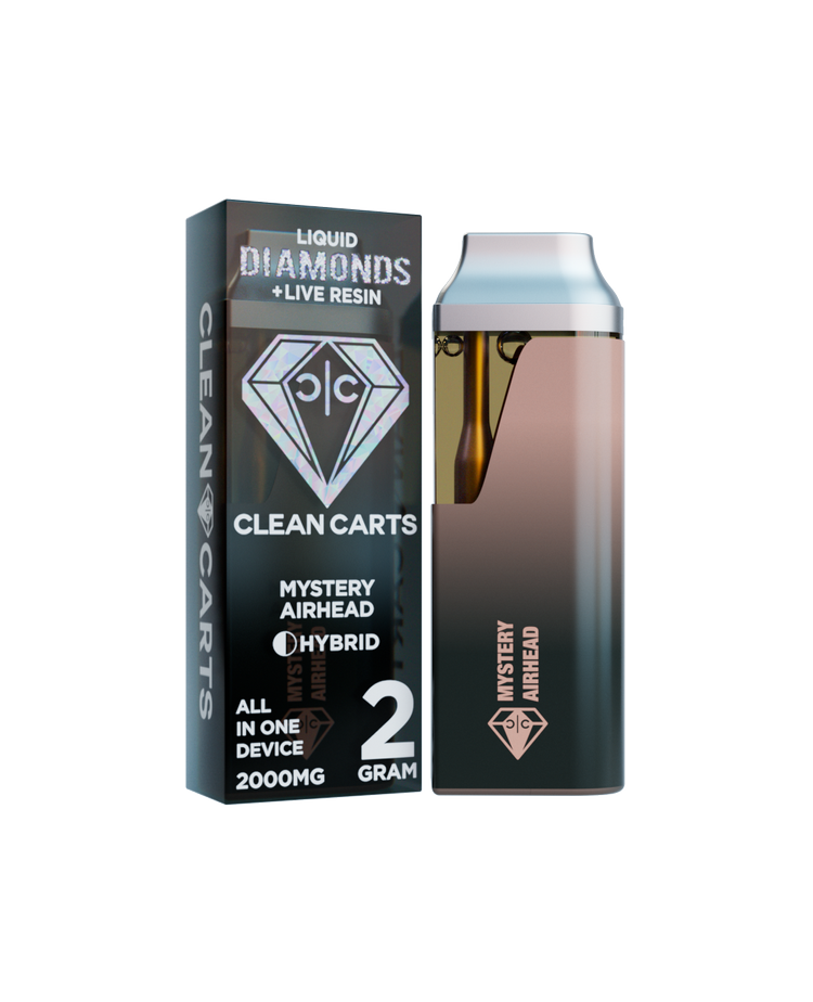MYSTERY AIRHEAD 2G Clean Carts LIQUID DIAMONDS + LIVE RESIN