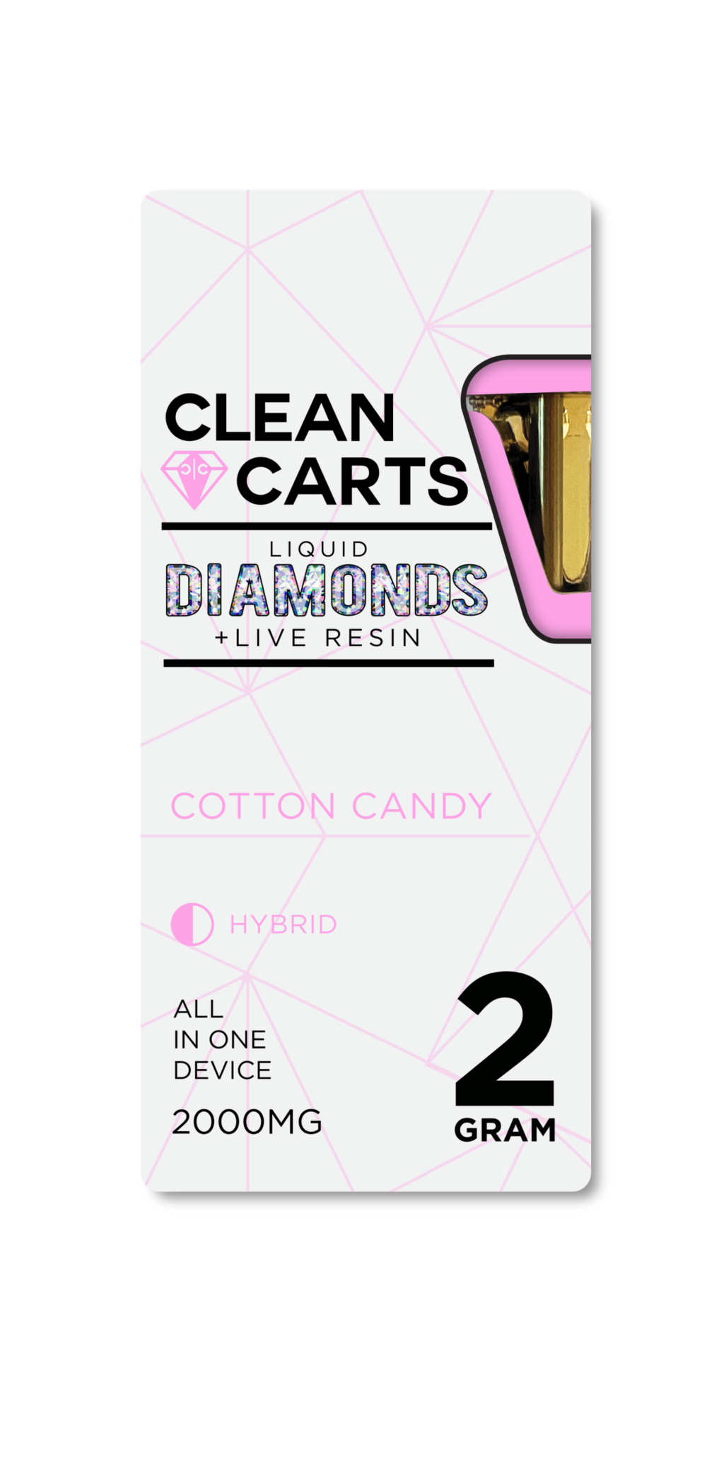 COTTON CANDY Clean Carts 2.0G Refined Live Resin