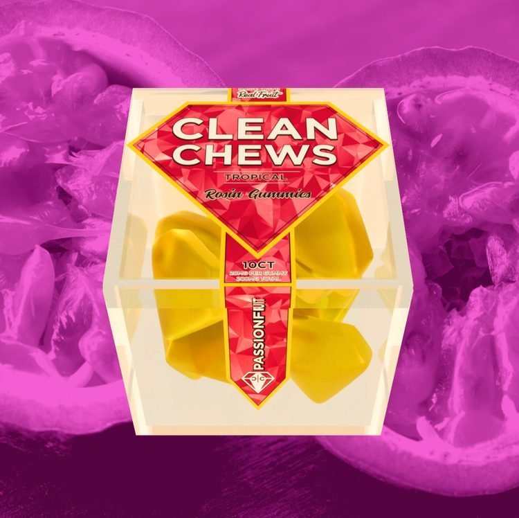 Passionfruit Clean Chews Rosin Gummies – Premium THC Edibles