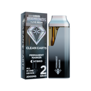 PERMANENT MARKER 2G Clean Carts LIQUID DIAMONDS + LIVE RESIN