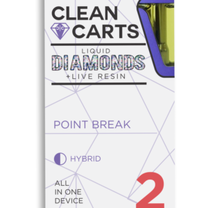 POINT BREAK Clean Carts 2.0G LIQUID DIAMONDS + LIVE RESIN