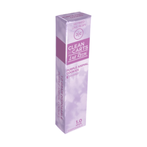 PURPLE ANIMAL COOKIES Cake Clean Carts Live Resin