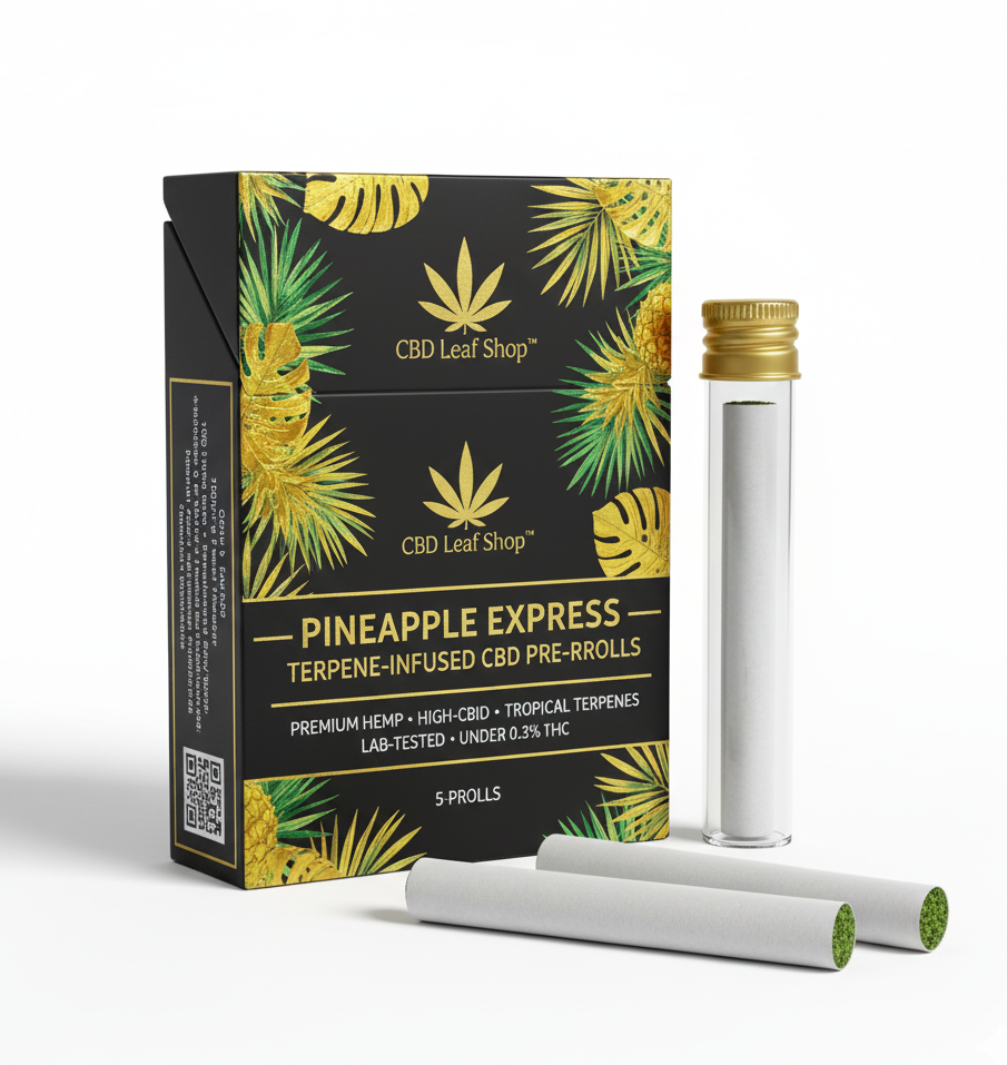 Pineapple Express Terpene-Infused CBD Pre-Rolls – Premium Hemp • Tropical • Energizing Calm