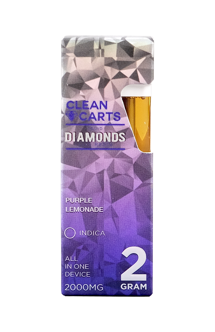 PURPLE LEMONADE 2G Clean Carts LIQUID DIAMONDS + LIVE RESIN