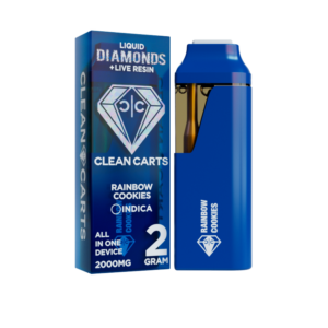 RAINBOW COOKIES 2G Clean Carts LIQUID DIAMONDS + LIVE RESIN