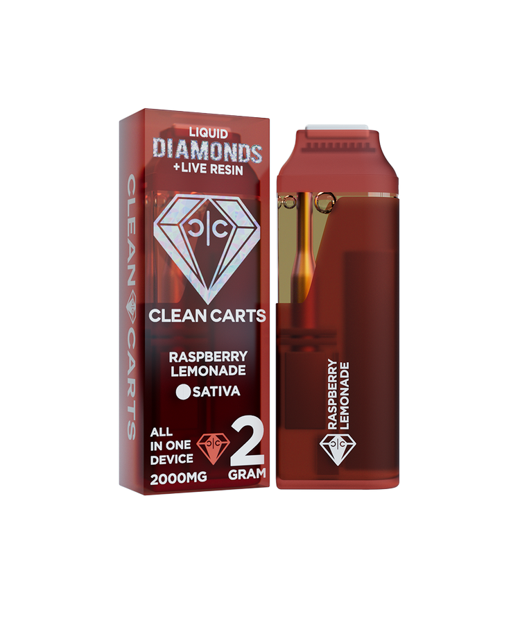 Raspberry Lemonade 2G Clean Carts – Premium THC Vape Cartridge