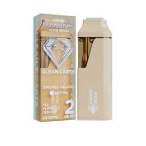 S’MORES GELATO 2G Clean Carts LIQUID DIAMONDS + LIVE RESIN