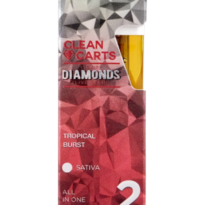 TROPICAL BURST 2G Clean Carts LIQUID DIAMONDS + LIVE RESIN