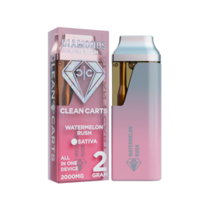 WATERMELON RUSH 2G Clean Carts LIQUID DIAMONDS + LIVE RESIN