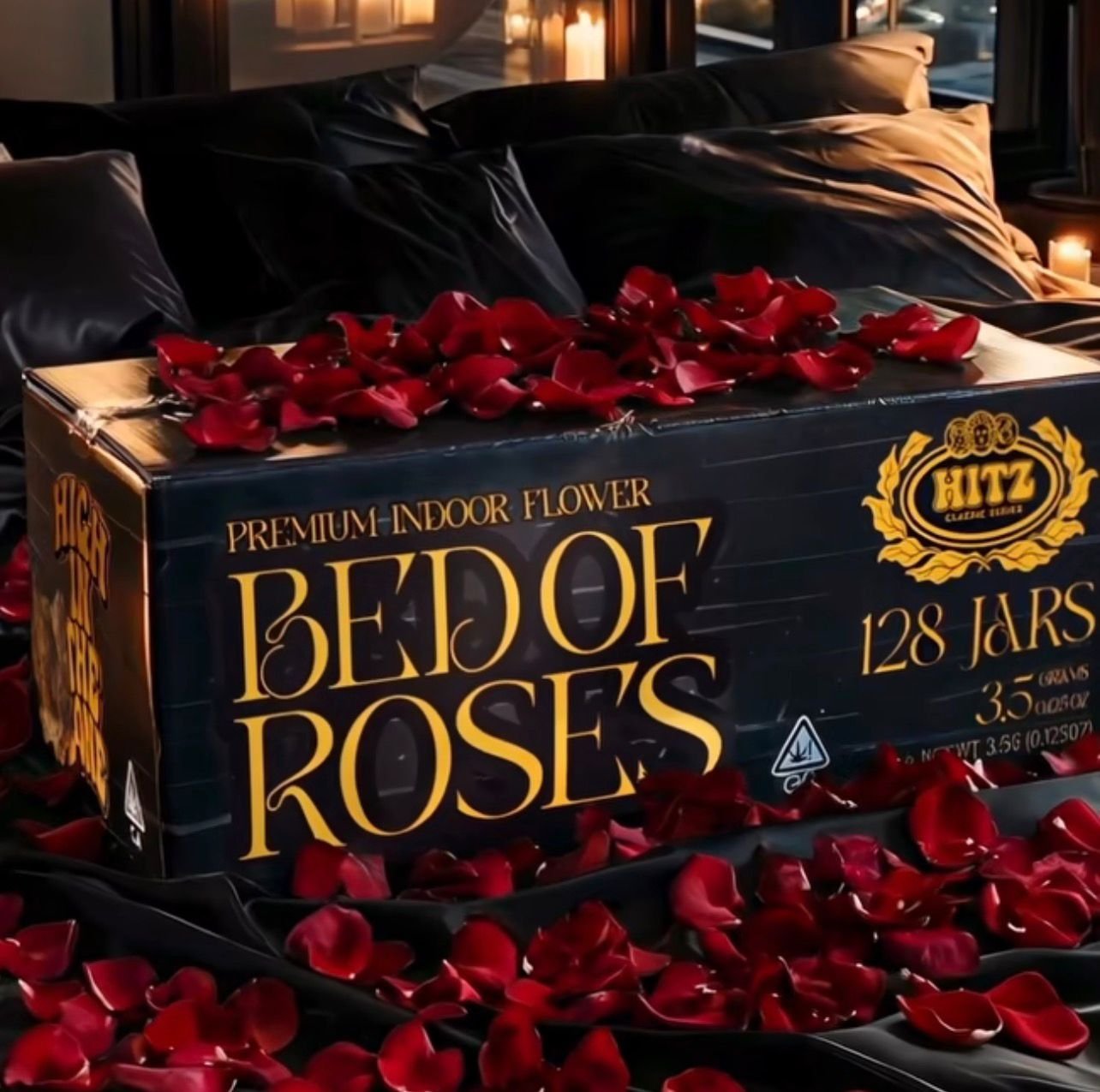 Hitz Bed Of Roses Premium Flower Open Box