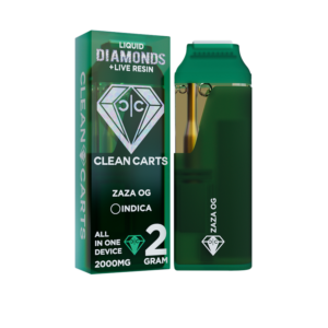 ZAZA OG 2G Clean Carts – Premium Indica THC Vape Cartridge