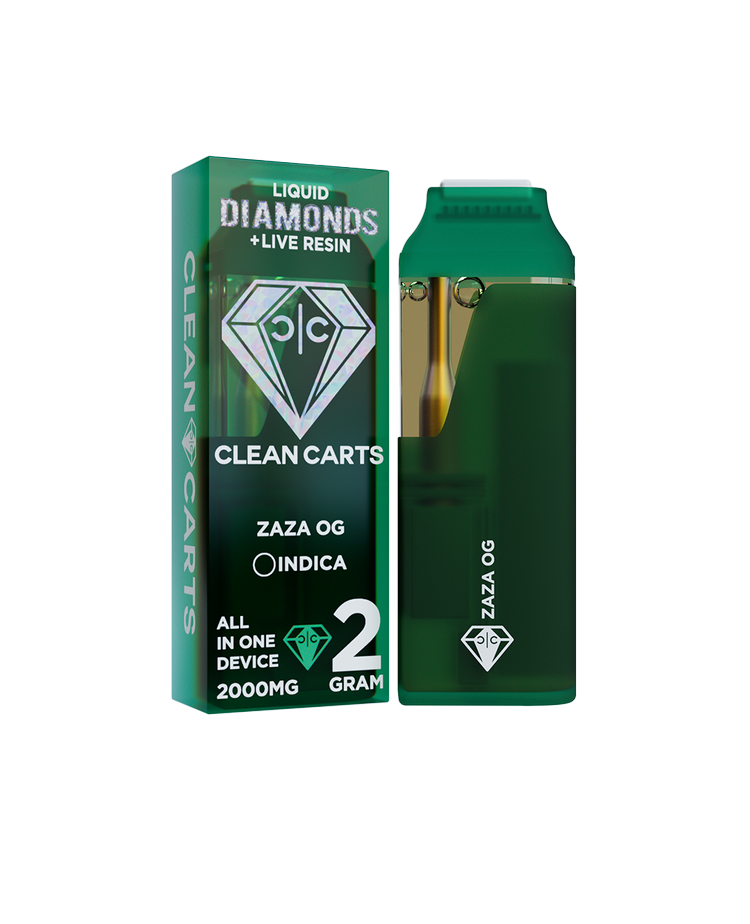 ZAZA OG 2G Clean Carts – Premium Indica THC Vape Cartridge