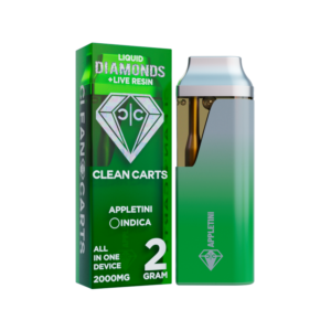 APPLETINI 2G Clean Carts LIQUID DIAMONDS + LIVE RESIN