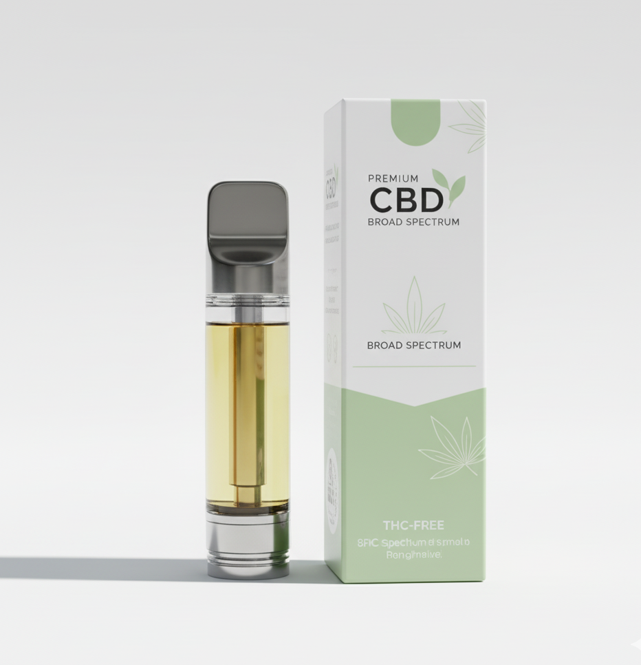 CBD Vape Cartridge – Broad Spectrum Hemp Extract (510 Thread)